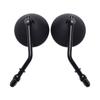 Black Chrome 8MM 10MM Rearview Side Mirrors Round Motorcycle Side Mirrors for Harley Sportster 883 1200 Road King