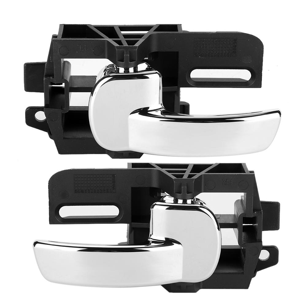 2pcs Left&Right Inner Chrome Door Handle 80671 JD00E Fits for NISSAN QASHQAI 2004 2007