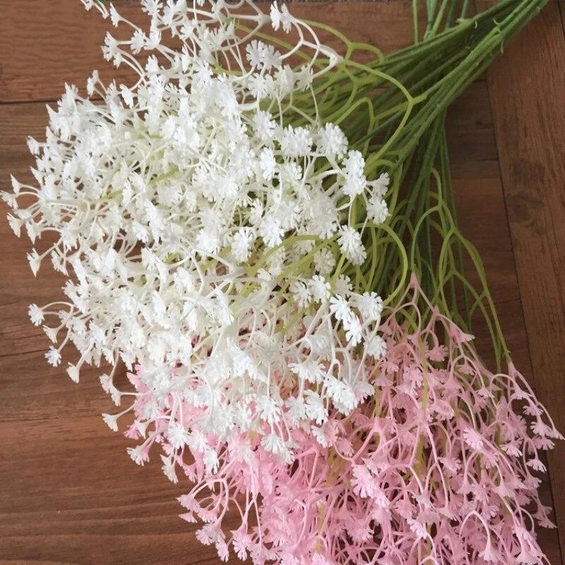 DIY Artificial Flower Branch Baby's Breath Flower Gypsophila Fake Silicone Plant for Wedding Home Hotel Party Decorations