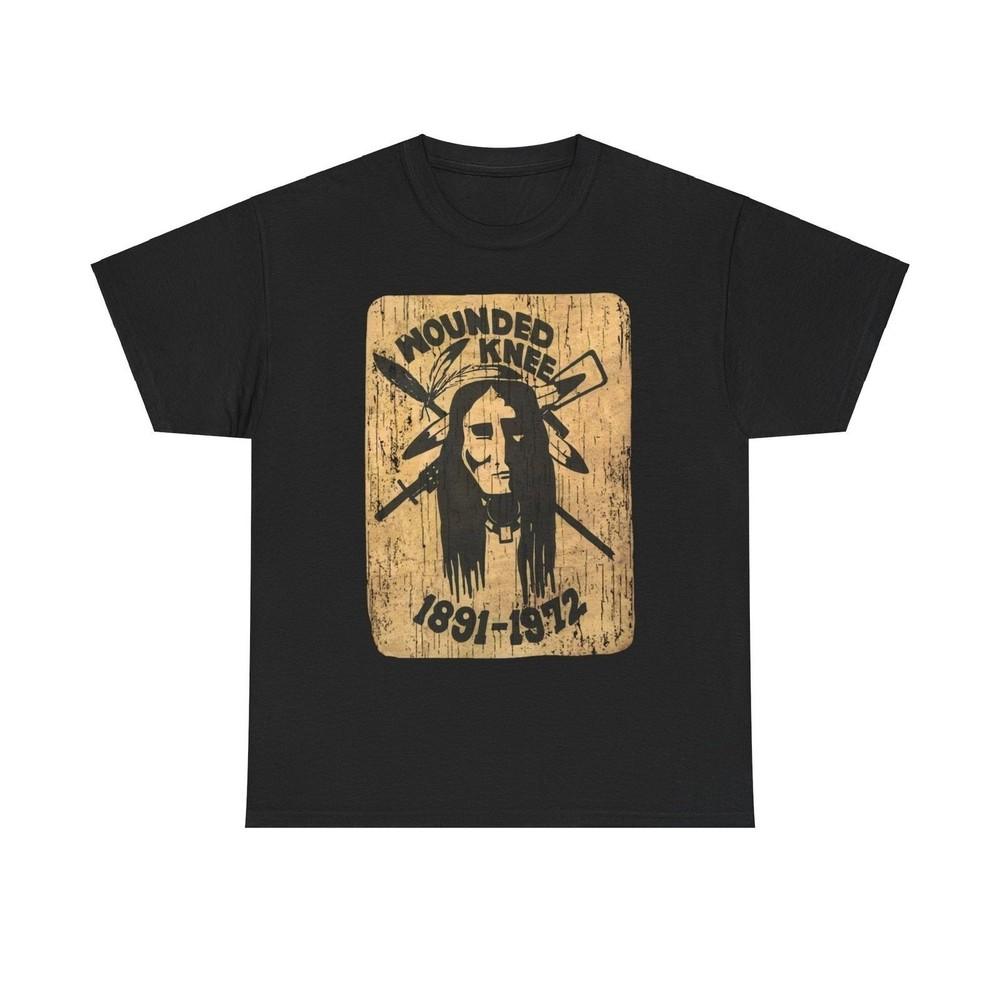 

Wounded Knee 1891 - 1972 American Political T-shirt XL