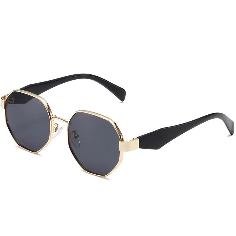 Men's Retro Polygonal Frame Myopia Glasses Stylish New Metal-Frame Prescription Glasses Unisex Stylish Driving Sunglasses