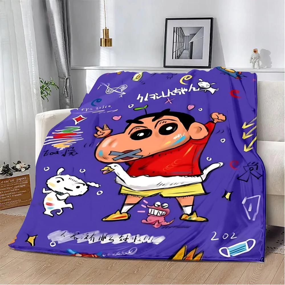 Crayon-ShinS chanS Printed Blanket Picnic Blankets Warm Blanket Soft and Comfortable Blanket Home Travel Birthday Gift