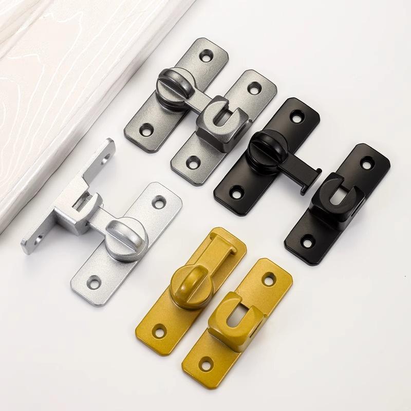 No-Drill Surface-Mounted Anti-Theft Sliding Door Latch for Bathrooms and Hotel Rooms