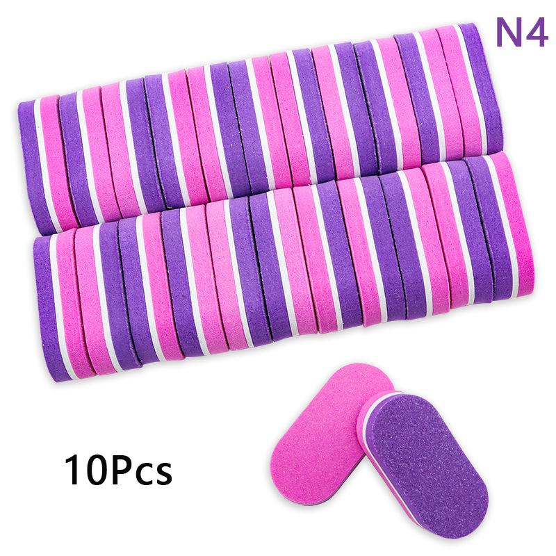 

10Pcs Double-Sided Mini Nail File Blocks Colorful Sponge Nail Polish Sanding Buffer Strips Polishing Manicure Nail Art Tools as the picture