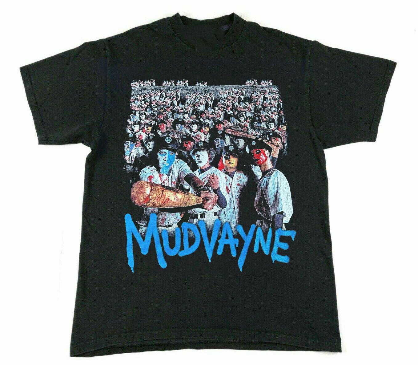 Rare Mudvayne Band Gift Fans Short Sleeve Black All Size Shirt VC2021 XL