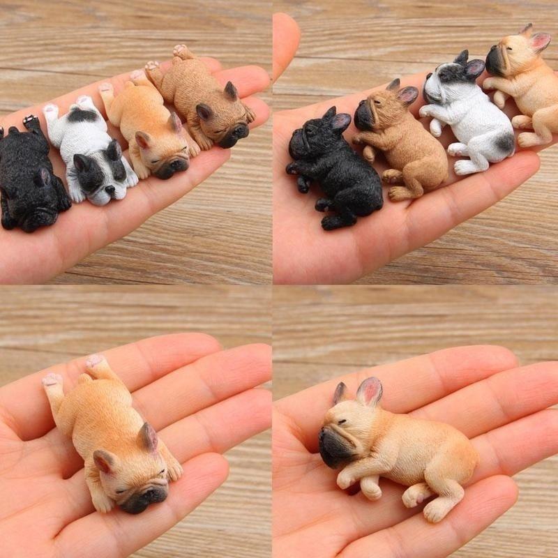 1Pcs French Bulldog Sleep Fridge Magnet Sticker Refrigerator Home Decor Healthy Color Random