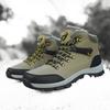 Winter foreign trade large size 46 velvet thermal cotton shoes men's outdoor hiking shoes platform hiking camping snow boots