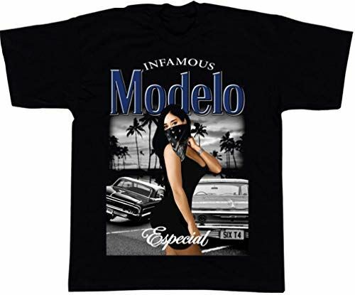 Modelo Pin Up Girl Low Rider Mens Heavyweight T-Shirt Print On Shaka Wear Tee Unisex T-Shirt S