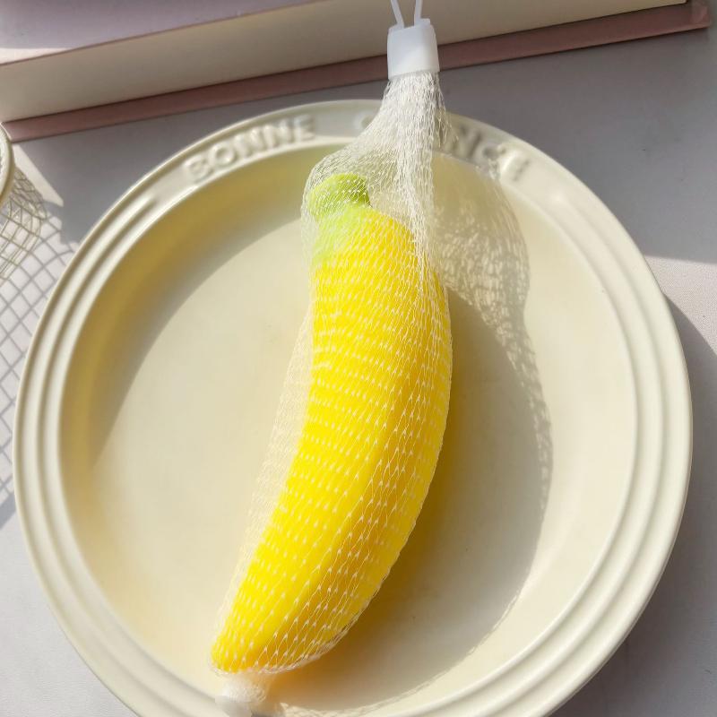 Langzaam Rijzende Banaan Knijpspeeltjes Anti Stress Zacht Fruit Grappige Stressverlichter Drukverminderend Speelgoed Cadeau Voor Kinderen Volwassenen
