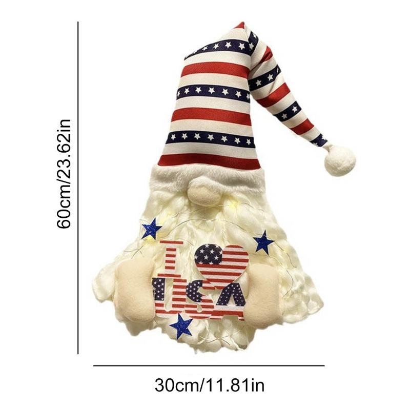 New Independence Theme Wall Hangings Front Door Wall Decorations Faceless Man Independence Day Decorations
