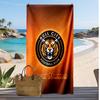 Asciugamano da Spiaggia Personalizzato Stampato Hull City Logo Calcio Supporto Nome Personalizzato Testo Asciugamano Assorbente Per Sport Viaggio Regalo Speciale