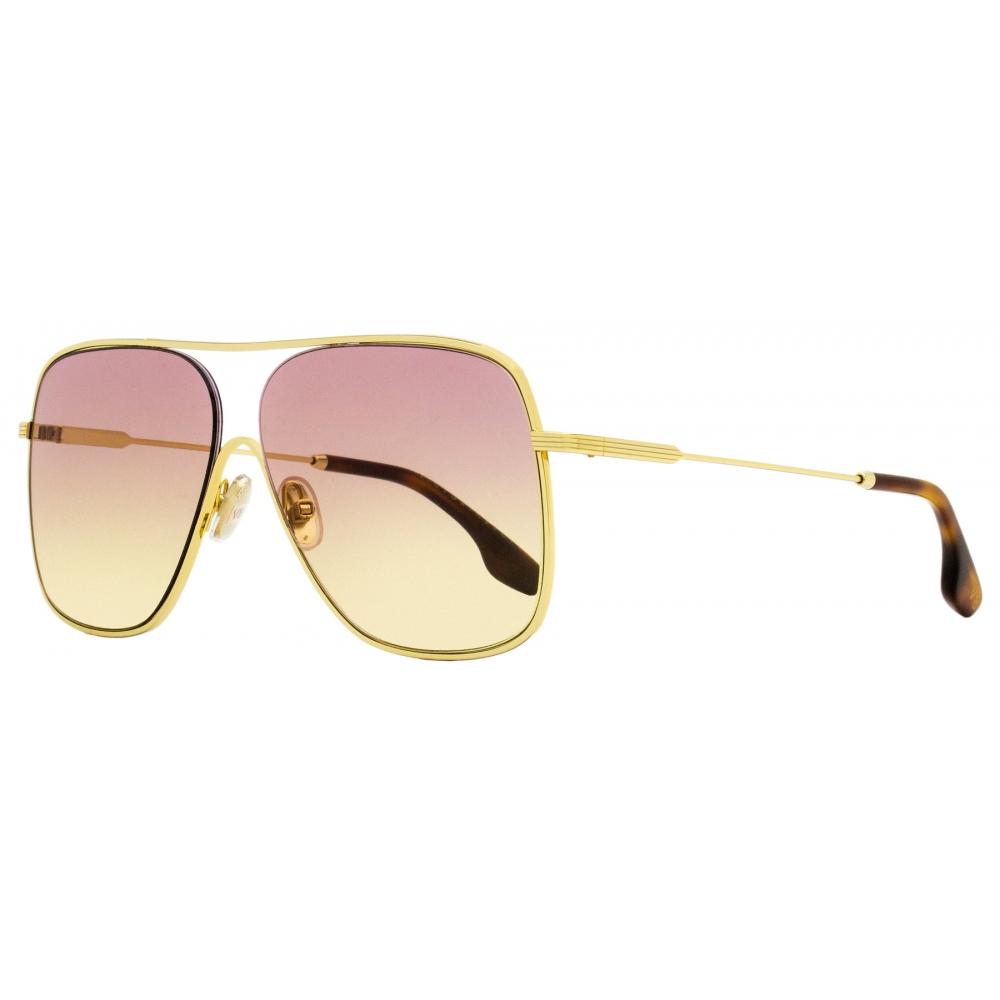 

Женские солнцезащитные очки-навигаторы Victoria Beckham VB132S 707 Золото/Гавана 61мм
