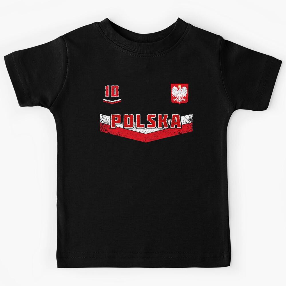 Vintage Poland Soccer, Polska Football Kids T-Shirt 130
