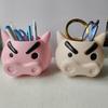 Pen Holder Angry Pig Shape Desk Organizer Large Capacity Plastic Desktop Stationery Storage Box Desk Accessory