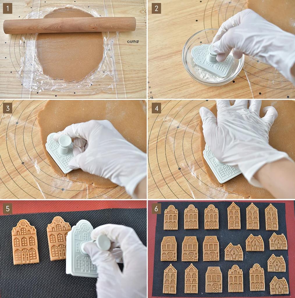 4 peças cortadores de biscoito de gengibre de Natal 3D moldes para assar fondant decoração de bolo massa biscoito carimbo acessórios para assar