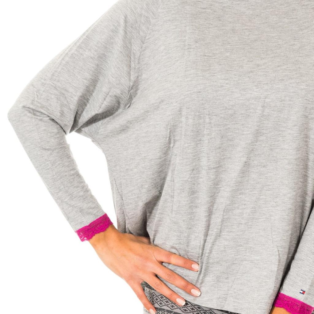 Damen Langarm-T-Shirt mit Rundhalsausschnitt 1487903370