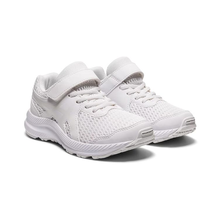 Asics Gel-Contend 7 Low Top Kids Running Shoes Classic White Kids Running Shoes 1014A194-103