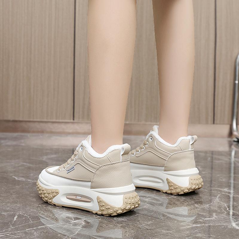 2025 Winter Chunky Sneakers Shoes for Women Europe Heightening Dad Shoes New Sport Platform  Shoes