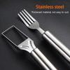 2 in 1 Watermelon Fork Slicer Multi-purpose Watermelon Slicer Cutter Knife Stainless Steel Kitchen Fruit Divider Cutting Fork