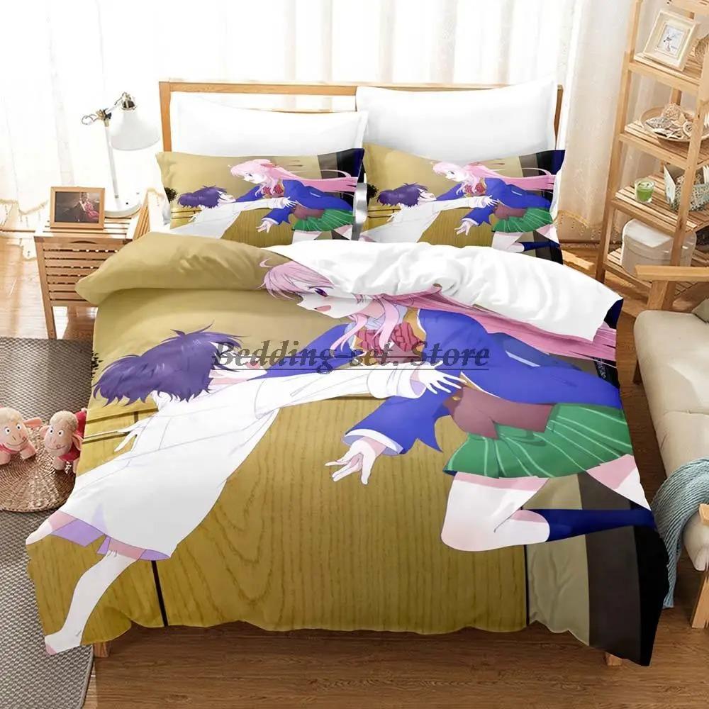 Happy Sugar Life Povlečení Jednolůžko Twin Plné Královské Královské Velikosti Postelová Sada Pro Dospělé Dětský Pokoj Sada Povlaků na Peřinu Anime Prostěradlo