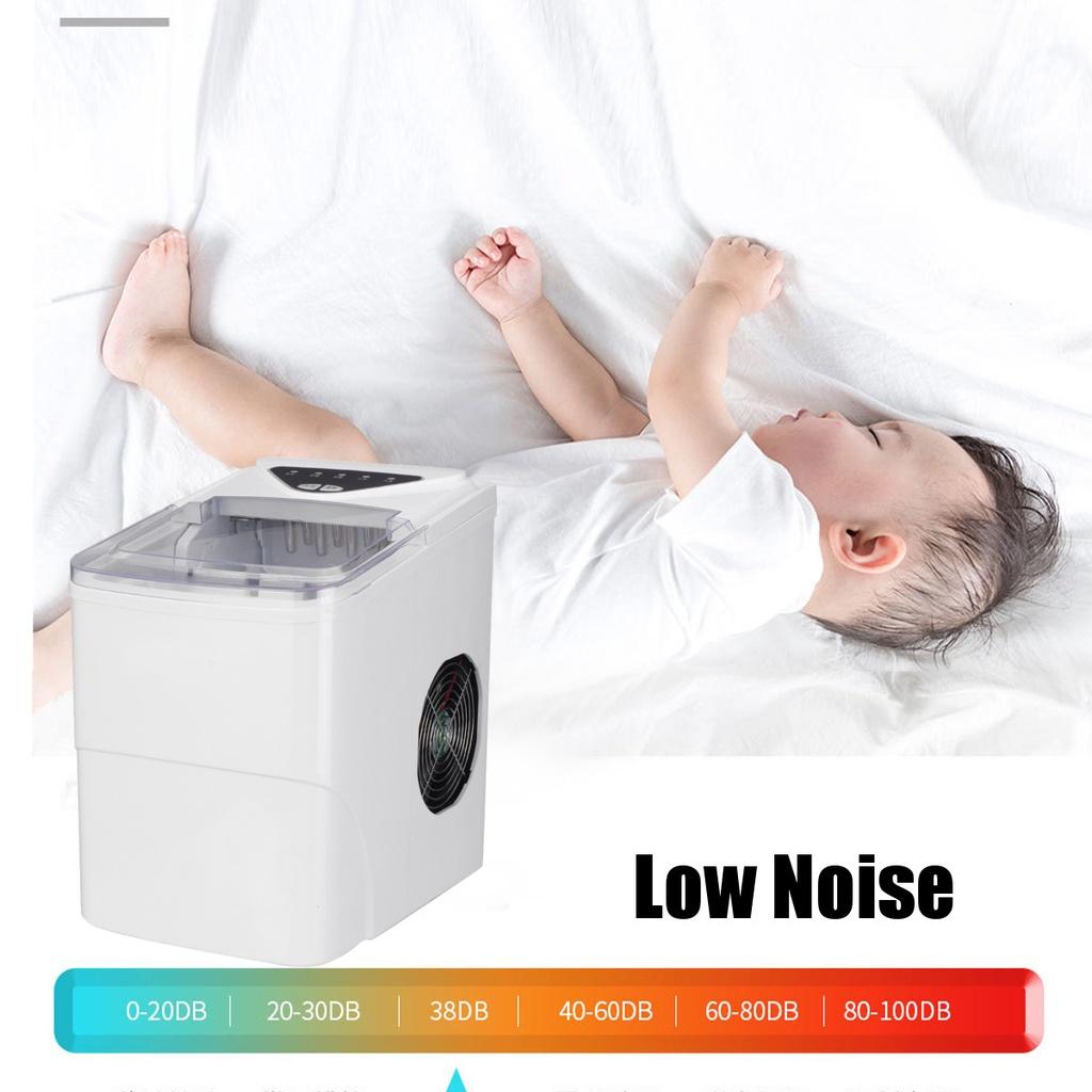105W 2L Automatic Electric Ice Maker Bullet Round Block Ice Cube Making Machine Home Office Small Bar Coffee Shop Portable