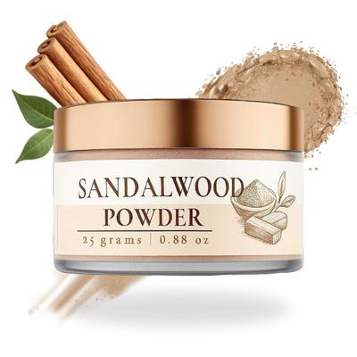 LUSHR Sandalwood Powder For Face Pack | Pure, Natural & Organic | Remove De-tan, Dark Spots & Pigmentation | Prevents Acne Breakouts | Chandan Po