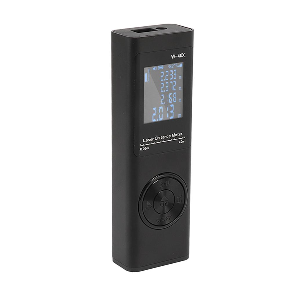 Laser Distance Meter High Accuracy Rechargeable 131ft Handheld Rangefinder with Electronic Level