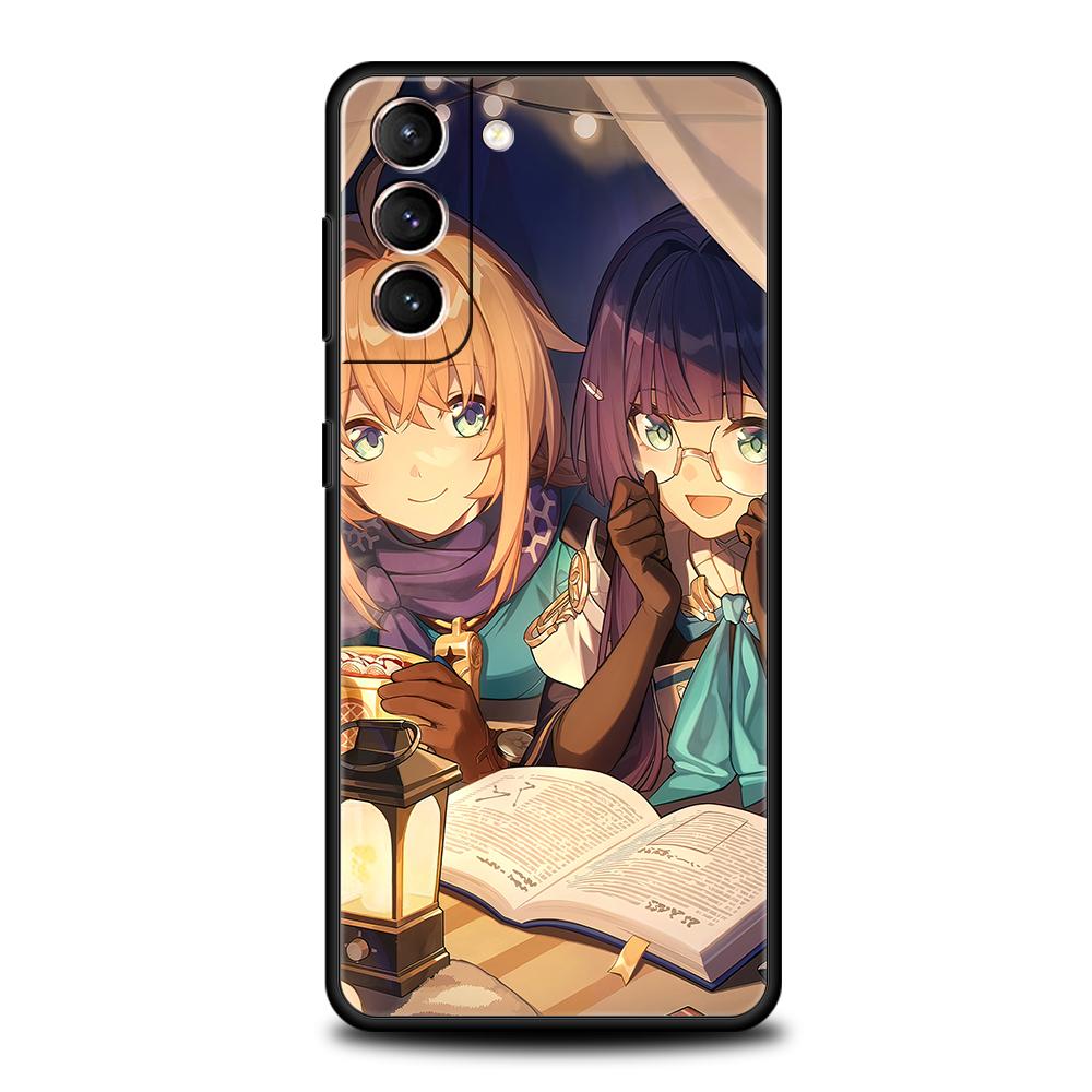 

Чехол для телефона Honkai Star Rail для Samsung Galaxy S24 S23 Ultra S22 S21 S20 FE 5G S10 S10E S9 Plus S8, черный силиконовый чехол-бампер Samsung S21 Plus