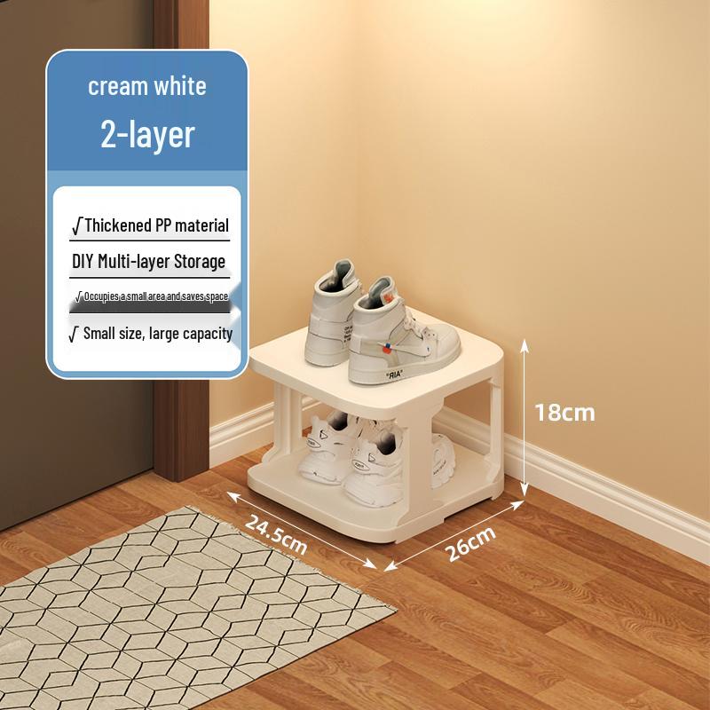 Multi-layer Shoe Rack for Narrow Entrances - Compact Indoor Storage for Dorms & Rental Homes