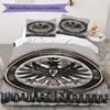 Custom Name Eintracht Frankfurt Pattern Bedding Uilt Set Uilt Cover Pillowcase Home Decoration Birthday Gift (1*duvet Cover+2*pillowcase Without Core)