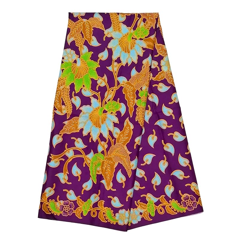

KINOKINO Thailand batik pattern cotton print material asian ethnic cloth (D)