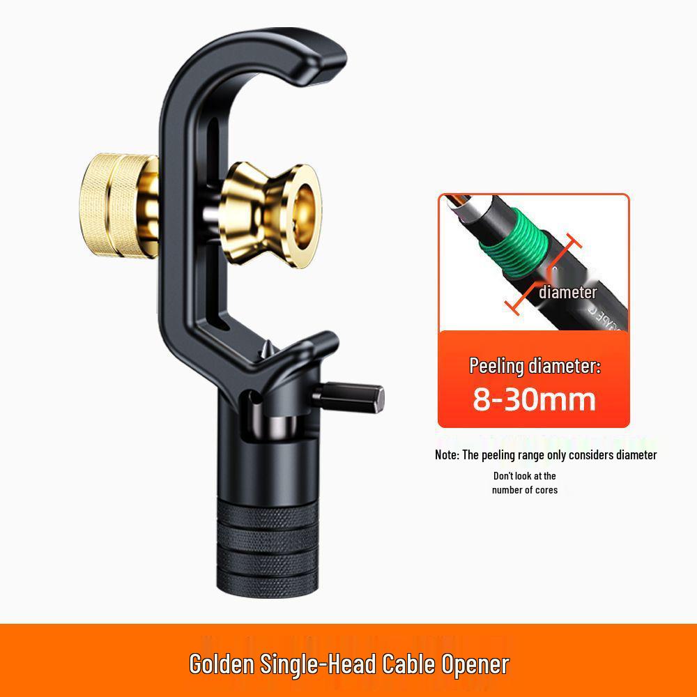 

Двухголовочный бронированный стриппер для оптоволоконного кабеля - Инструмент для продольной и поперечной зачистки оболочки (8-28,6 мм)