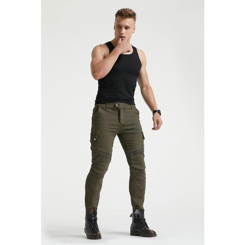 Vendita all'ingrosso del produttore jeans da moto uomo e donna anti-caduta pantaloni per moto Kevlar resistenti all'usura pantaloni da ciclismo da corsa