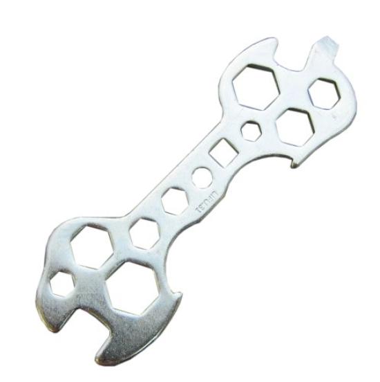 SAGISAKA Bicycle Flat 30300 Tool, 13-Hole Wrench, Silver,