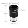 Jinghua Grand View 2X Teleconverter 1.25-Inch HD Achromatic Metal Barlow Lens Astronomical Telescope Accessories