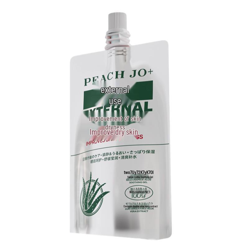 Korean Style Peach Aloe Vera Gel — Hydrating & Moisturizing After Sun Soothing Gel for Women