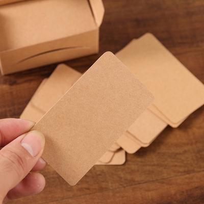 100 ks 4,5*8 cm prázdných karet na vizitky pro zprávy a název knihy
