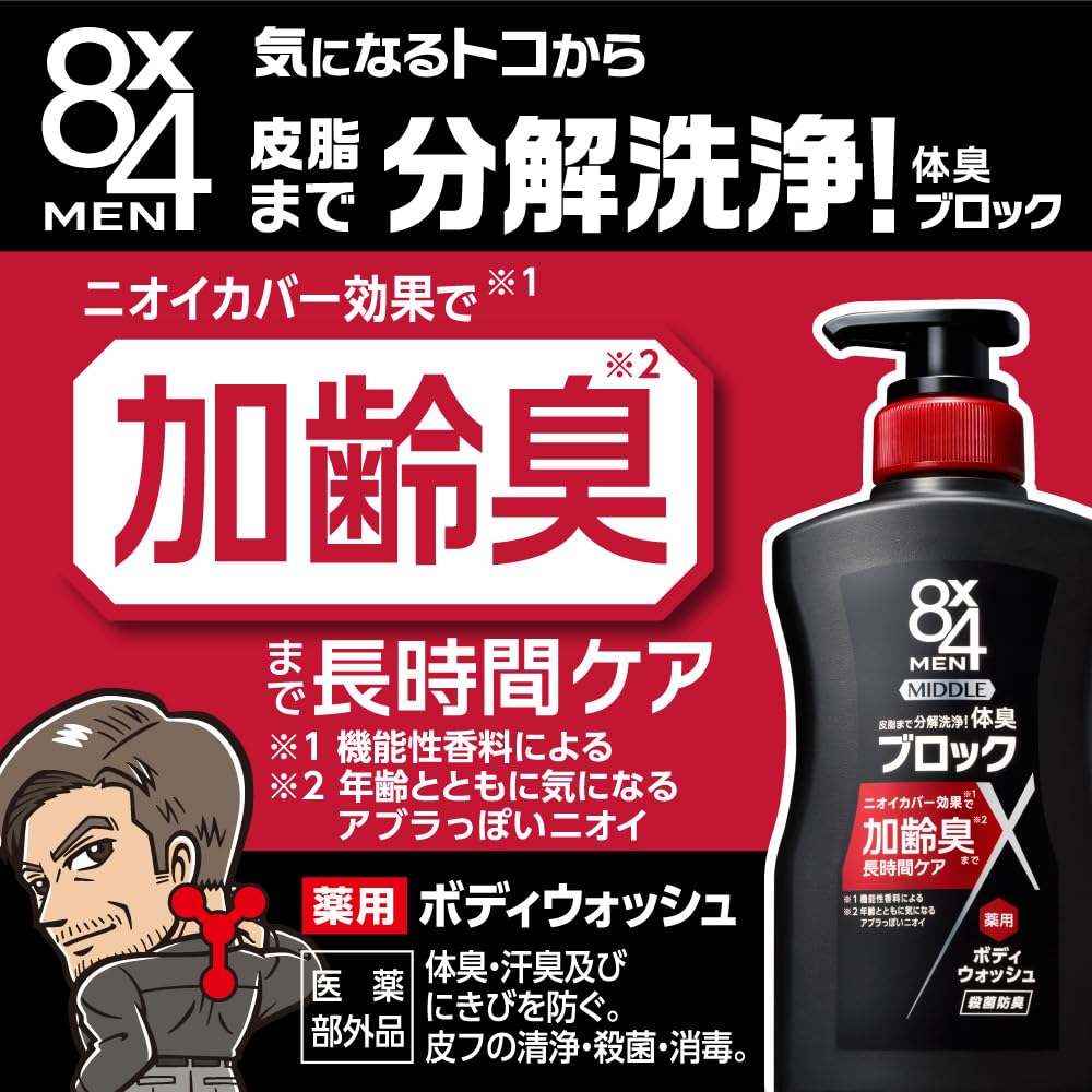 Japanisches Produkt 8 Männer Körperwaschmittel Nachfüllpackung 300ml