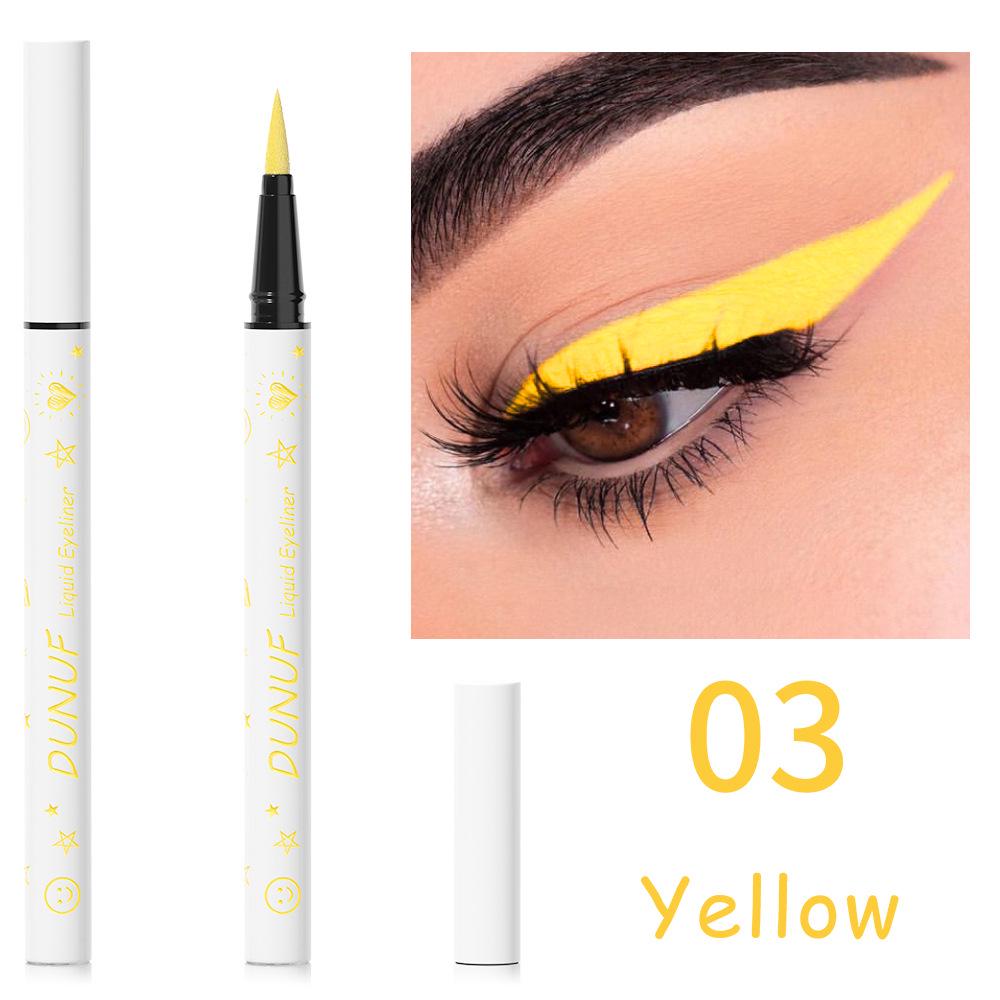 DUNUF 12-Color Waterproof Long-Lasting Eyeliner - Please Check Link Disclaimer for Foreign Trade Use