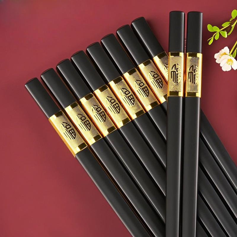 High-end Alloy Chopsticks and Tableware for Household Use Disinfection Chopsticks High-temperature Resistant Chopsticks