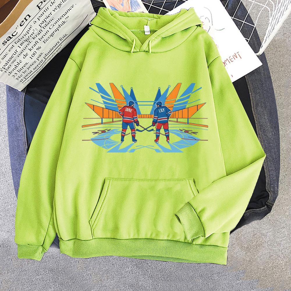 Heated Rivalry Hockey Hoody Jane & Lily Fan HOODIE Manga Style High Quality for Autumn/Winter Sweatshirt with Hooded Fleece