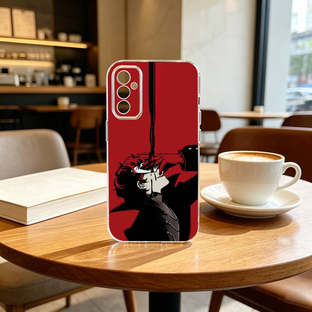 Persona-A Yu Narukami Ren Amamiya Spiel Handyhülle Transparentes Silikon Weich Für SamsungA10,12,20,21S,30,31,40,50,51,52,70,71