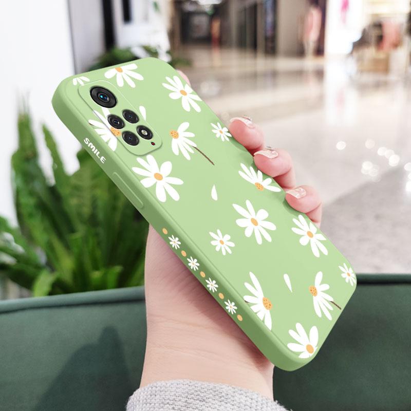 

Plain Daisies Phone Case For Xiaomi Redmi Note 14 13 12 12S 11 11S 10 10A 10T 10S 9T 9 8 7 Pro Plus 10C 4G 5G Cover Redmi Note 10 5G светло-зеленый