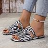 2025 summer new women's casual sandals flat slippers independent station large size women's shoes