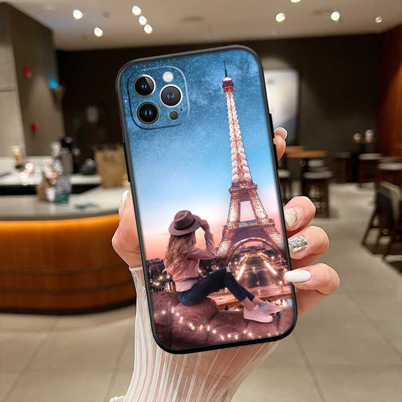 RE49 Paris Eiffel tower New High-End Shell Phone Case for iPhone SE X XS XR 16E 17 11 Pro Max 8 7 6 6s Plus Air