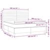 Box Spring Bed with Mattress Black 160 x 200 cm Velvet