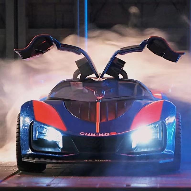 Hongqi S9-Druckgussauto-Modellspielzeug im Maßstab 1:24, zurückziehbares Spielzeugfahrzeug mit Sound, Licht und Spray für Kinder, Kleinkinder, Jungen und Mädchen, Geschenkkollektion