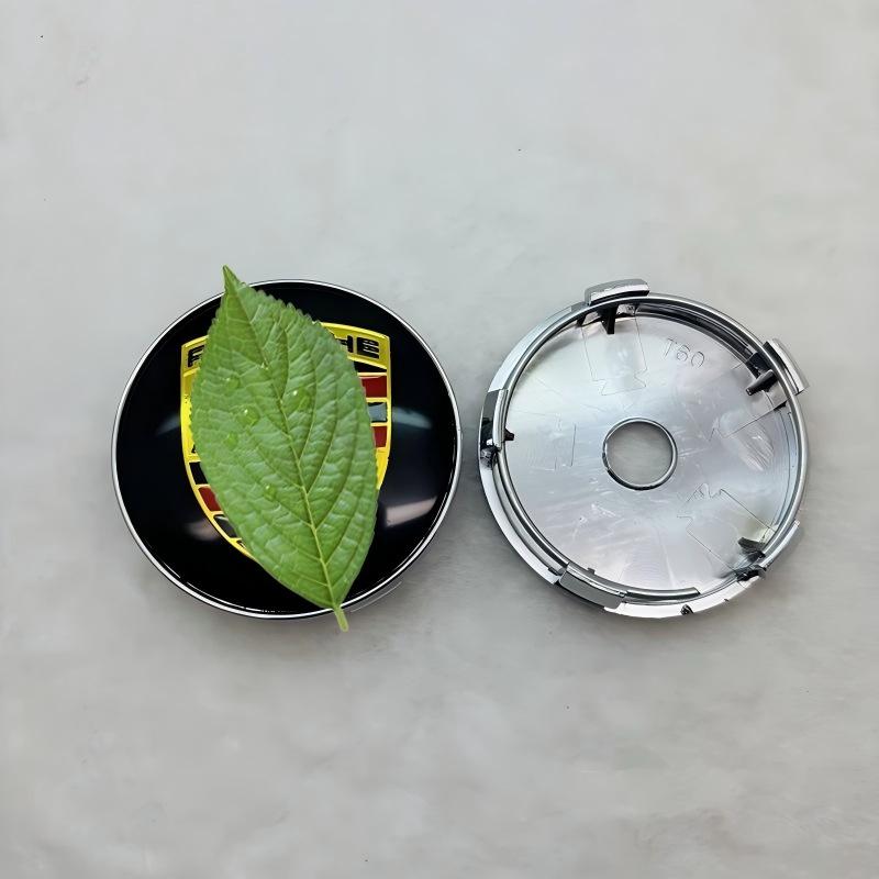 Compatible with Porsche Modified Wheels 60mm Center Cap, Universal Metal Car Wheel Hub Logo.