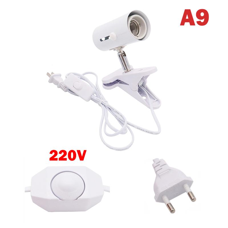 Zestaw lamp gadów Uva + Uvb Clip-On Ceramiczny uchwyt na światło Turtle Basking Uv Heating