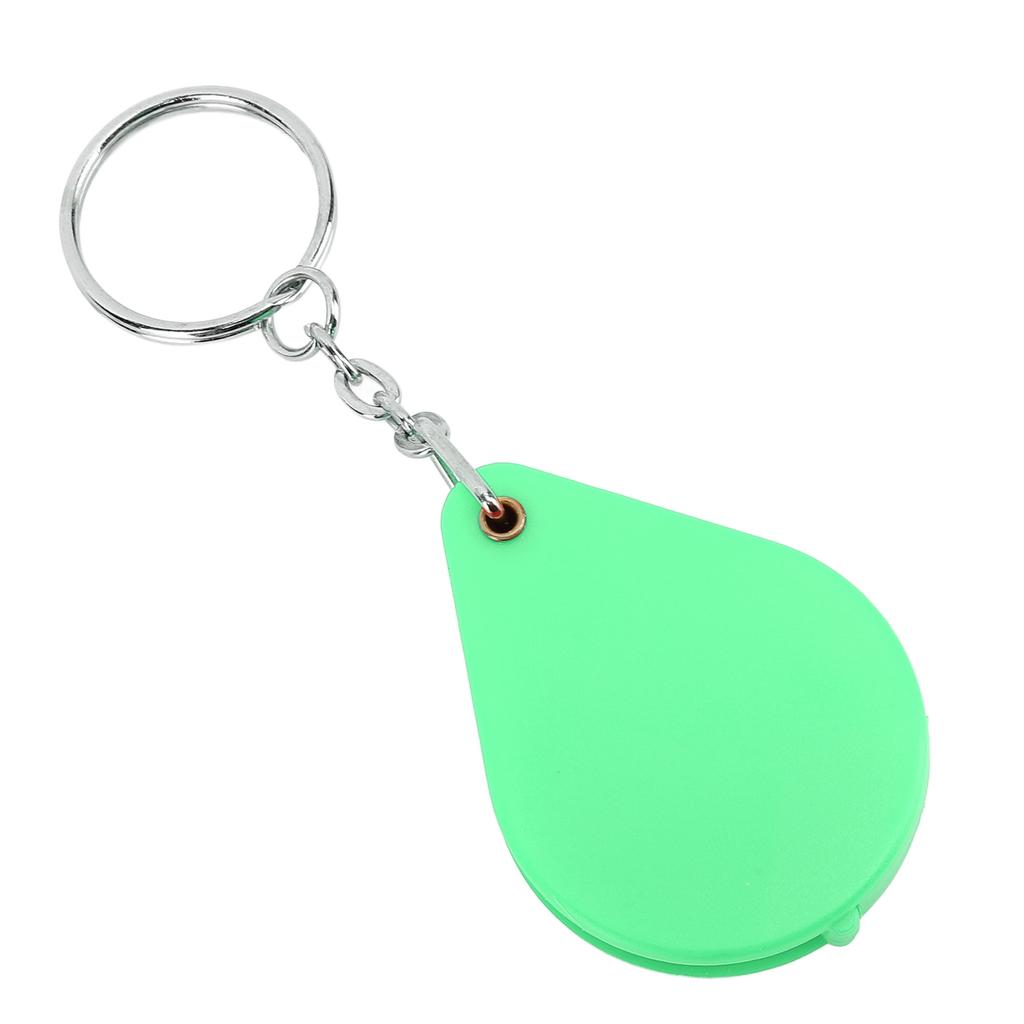 Magnifier Keychain 10X Magnification Foldable Portable Magnifying Glass with Key for Outdoor Reading